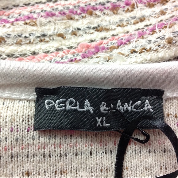 New Perla Blanca Women Tweed Blazer Jacket - Picture 4 of 5